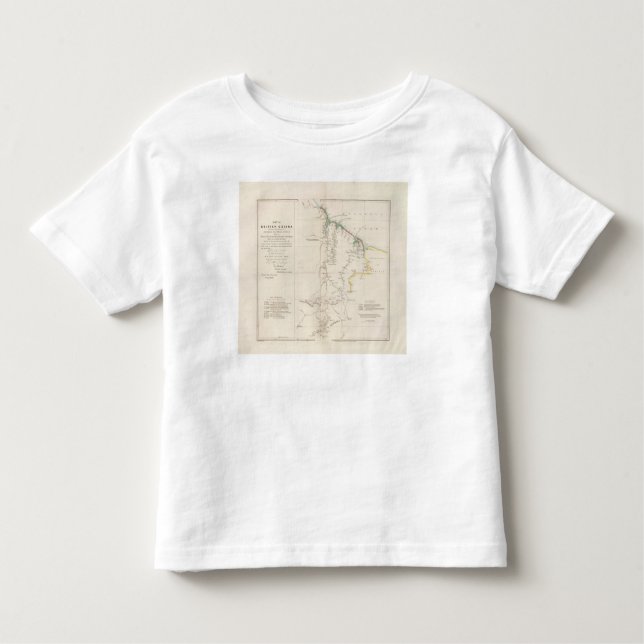 Camiseta De Bebé Mapa de Guayana británica (Anverso)