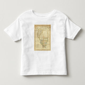 Camiseta De Bebé Mapa de Illinois 3