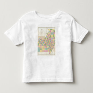 Camiseta De Bebé Mapa de Illinois y de Missouri