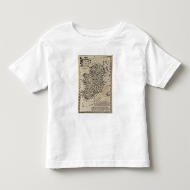 Camiseta De Bebé Mapa de Irlanda (Anverso)