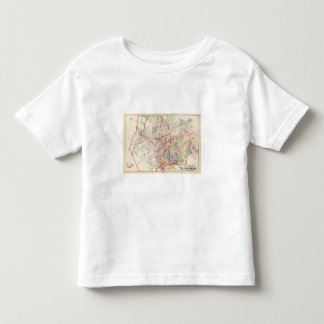Camiseta De Bebé Mapa de Johnston Rhode Island
