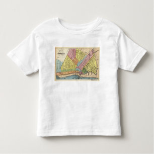 Camiseta De Bebé Mapa de la ciudad del búfalo