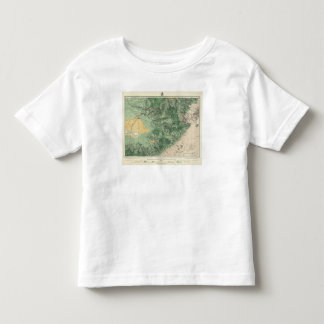 Camiseta De Bebé Mapa de la clasificación de tierra de California