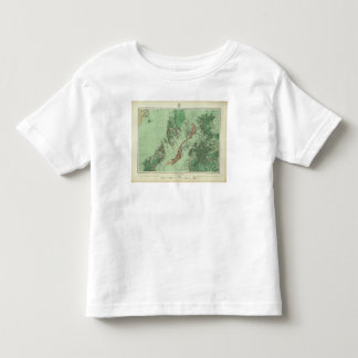 Camiseta De Bebé Mapa de la clasificación de tierra de New México