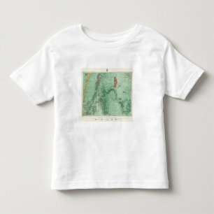 Camiseta De Bebé Mapa de la clasificación de tierra de New México