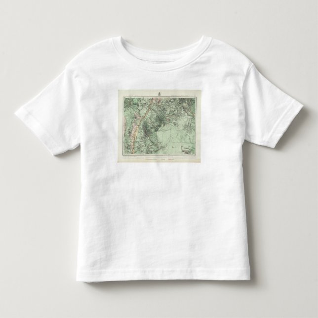 Camiseta De Bebé Mapa de la clasificación de tierra de New México (Anverso)