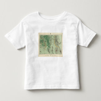 Camiseta De Bebé Mapa de la clasificación de tierra de New México