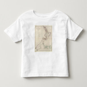 Camiseta De Bebé Mapa de la colonia de Nueva Zelanda