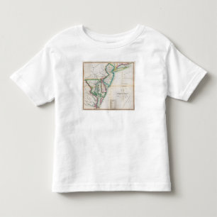Camiseta De Bebé Mapa de la costa americana