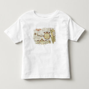 Camiseta De Bebé Mapa de la costa costa de Africa Occidental, 1596