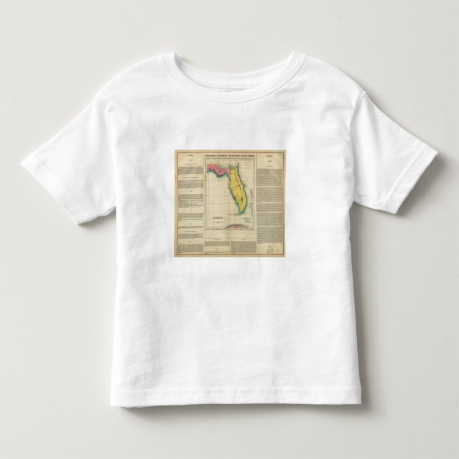 Camiseta De Bebé Mapa de la Florida (Anverso)