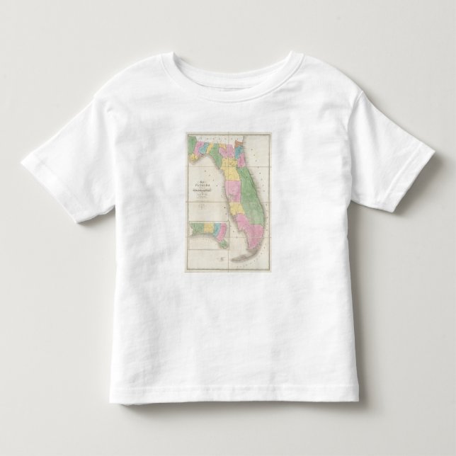 Camiseta De Bebé Mapa de la Florida 2 (Anverso)