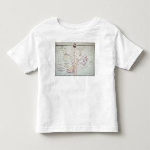 Camiseta De Bebé Mapa de la ilustración de Suráfrica