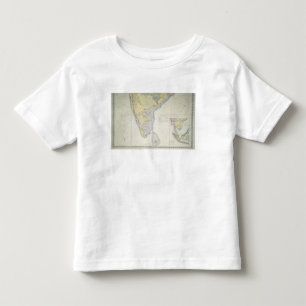 Camiseta De Bebé Mapa de la India meridional británica, 1872