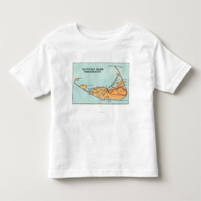 Camiseta De Bebé Mapa de la isla (Anverso)