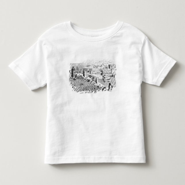 Camiseta De Bebé Mapa de la isla de Rodas (Anverso)