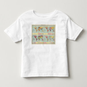 Camiseta De Bebé Mapa de la población de mundo