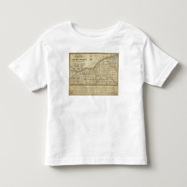 Camiseta De Bebé Mapa de la reserva occidental (Anverso)