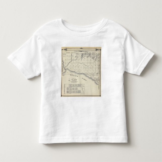 Camiseta De Bebé Mapa de la sección de T2021S R2021E el condado de (Anverso)