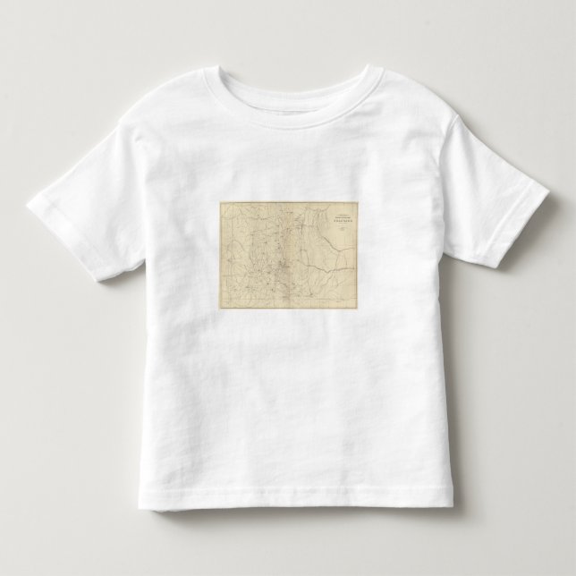 Camiseta De Bebé Mapa de la triangulación de Colorado (Anverso)