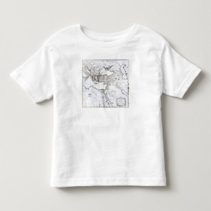 Camiseta De Bebé Mapa de la zona oriental del imperio romano