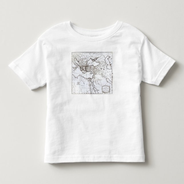 Camiseta De Bebé Mapa de la zona oriental del imperio romano (Anverso)