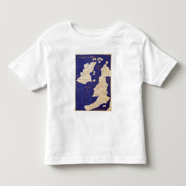 Camiseta De Bebé Mapa de las islas británicas, de 'Geographia (Anverso)