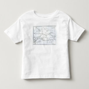 Camiseta De Bebé Mapa de las partes de Europa y de Asia