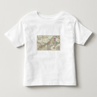 Camiseta De Bebé Mapa de las provincias de Canadá
