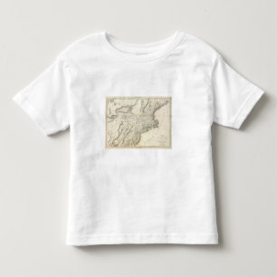 Camiseta De Bebé Mapa de las provincias de los Estados Unidos