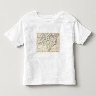 Camiseta De Bebé Mapa de las provincias meridionales de los Estados