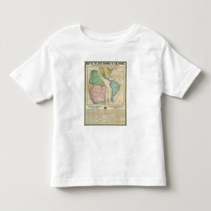 Camiseta De Bebé Mapa de las regiones del oro de California