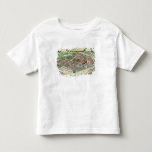 Camiseta De Bebé Mapa de Leipzig, de "Civitates Orbis Terrarum"