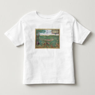 Camiseta De Bebé Mapa de Linz, de "Civitates Orbis Terrarum" por GE