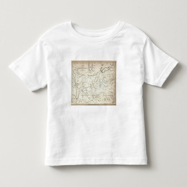 Camiseta De Bebé Mapa de los acuerdos traseros (Anverso)