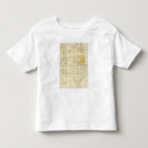 Camiseta De Bebé Mapa de los estados de Kansas y de Tejas
