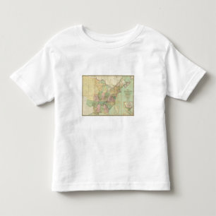 Camiseta De Bebé Mapa de los Estados Unidos 6