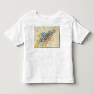 Camiseta De Bebé Mapa de los Estados Unidos de América 3