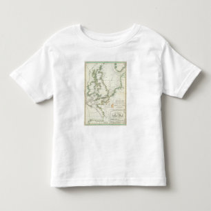 Camiseta De Bebé Mapa de los mares alemanes
