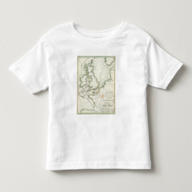 Camiseta De Bebé Mapa de los mares alemanes (Anverso)