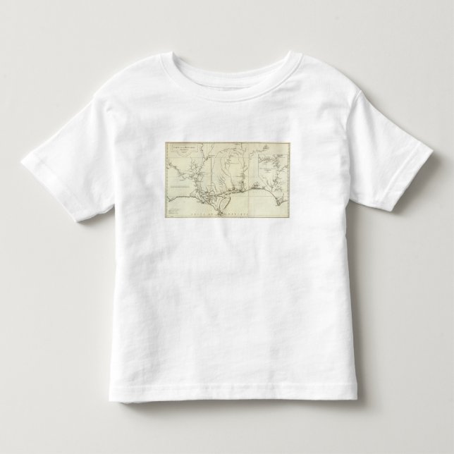 Camiseta De Bebé Mapa de Luisiana (Anverso)