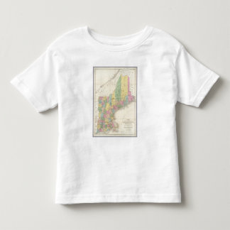 Camiseta De Bebé Mapa de Maine, New Hampshire, Vermont