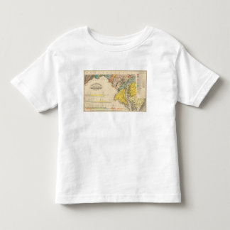 Camiseta De Bebé Mapa de Maryland y del distrito de Columbia