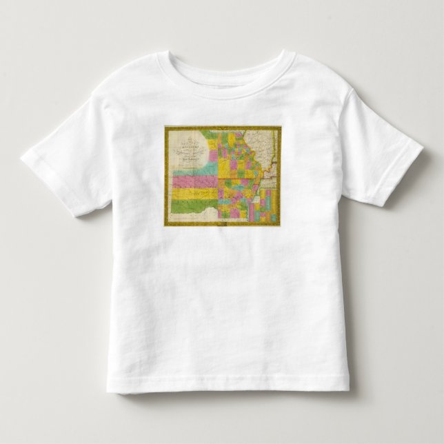 Camiseta De Bebé Mapa de Missouri (Anverso)