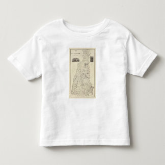 Camiseta De Bebé Mapa de New Hampshire 1816
