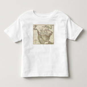 Camiseta De Bebé Mapa de Norteamérica 4