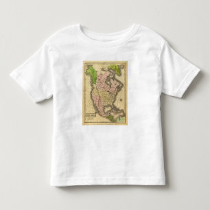 Camiseta De Bebé Mapa de Norteamérica Olney