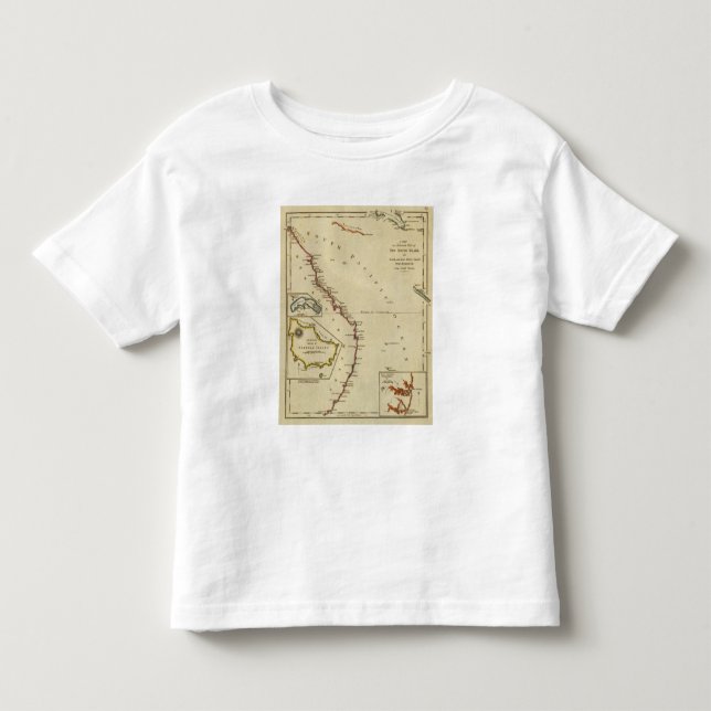 Camiseta De Bebé Mapa de Nuevo Gales del Sur (Anverso)
