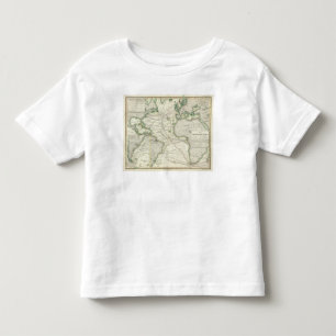 Camiseta De Bebé Mapa de Océano Atlántico