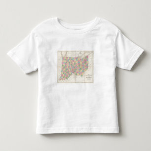 Camiseta De Bebé Mapa de Ohio y de Indiana